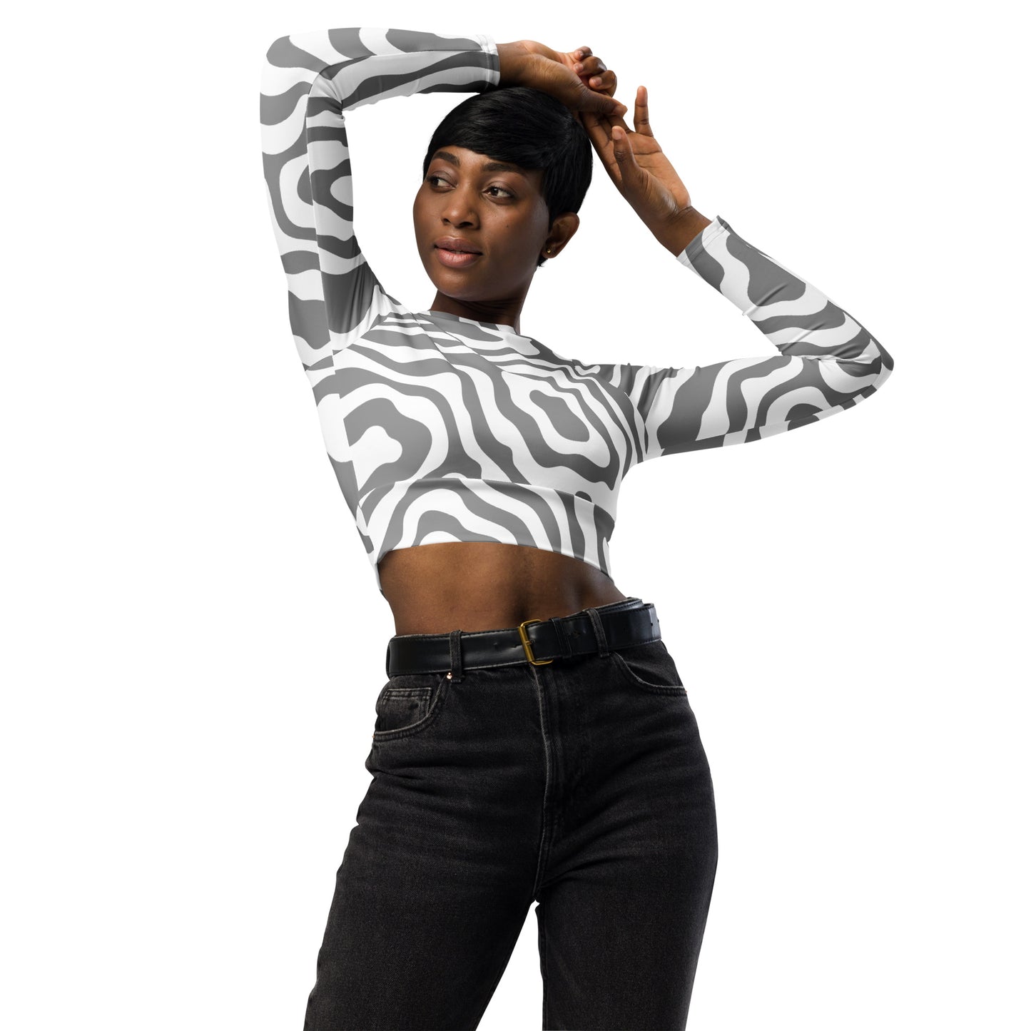 PRANA Recycled long-sleeve crop top