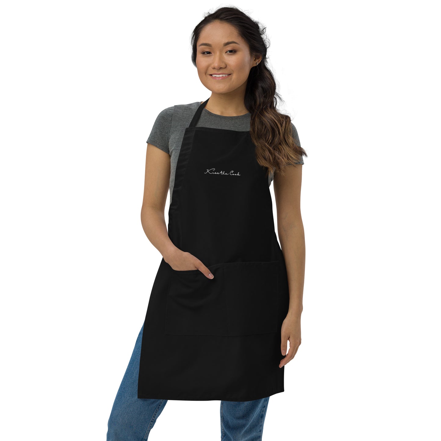 Kiss the Cook Embroidered Apron