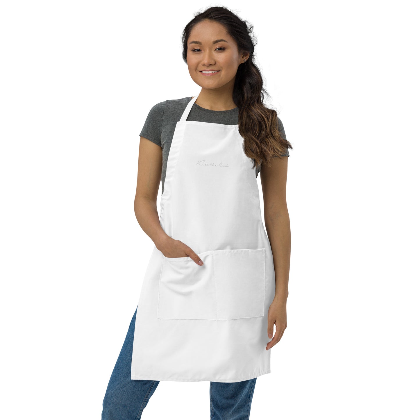 Kiss the Cook Embroidered Apron