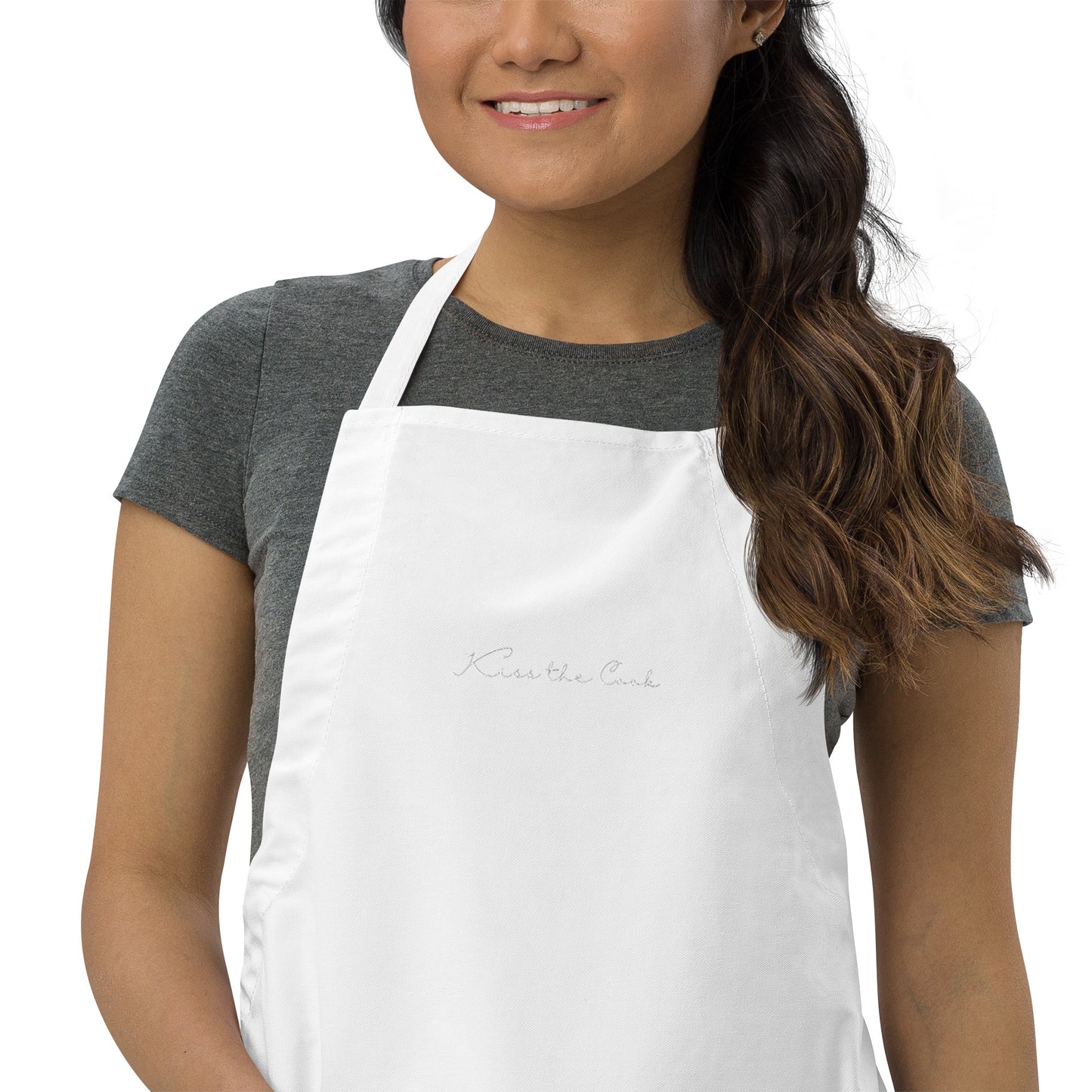 Kiss the Cook Embroidered Apron