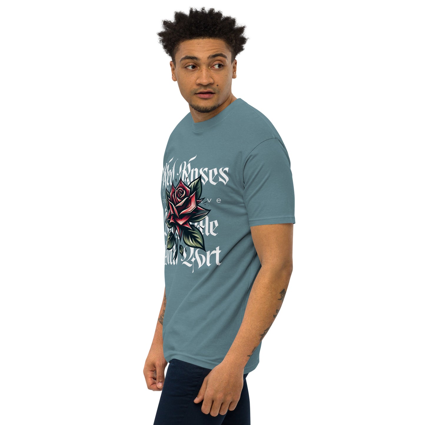 RED ROSES heavyweight tee