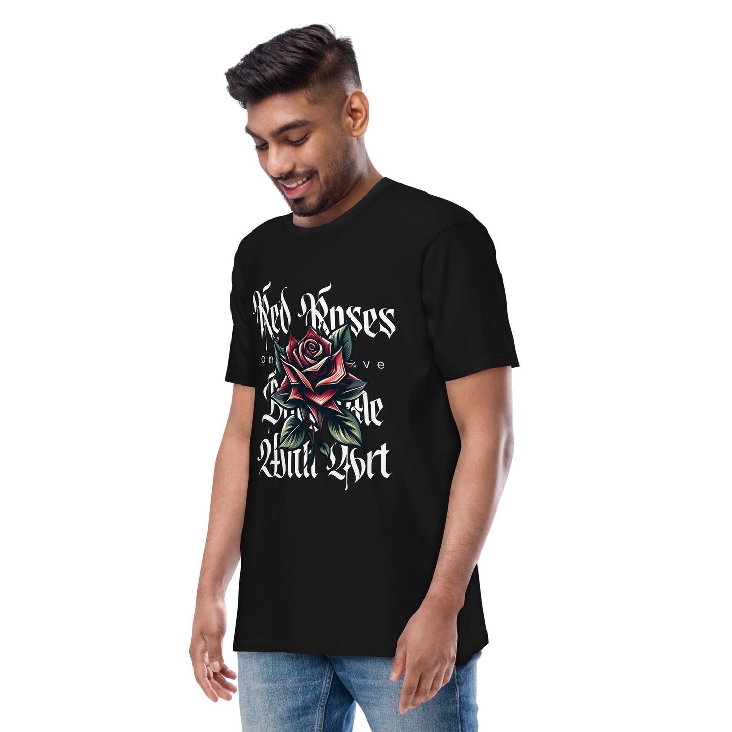 RED ROSES heavyweight tee