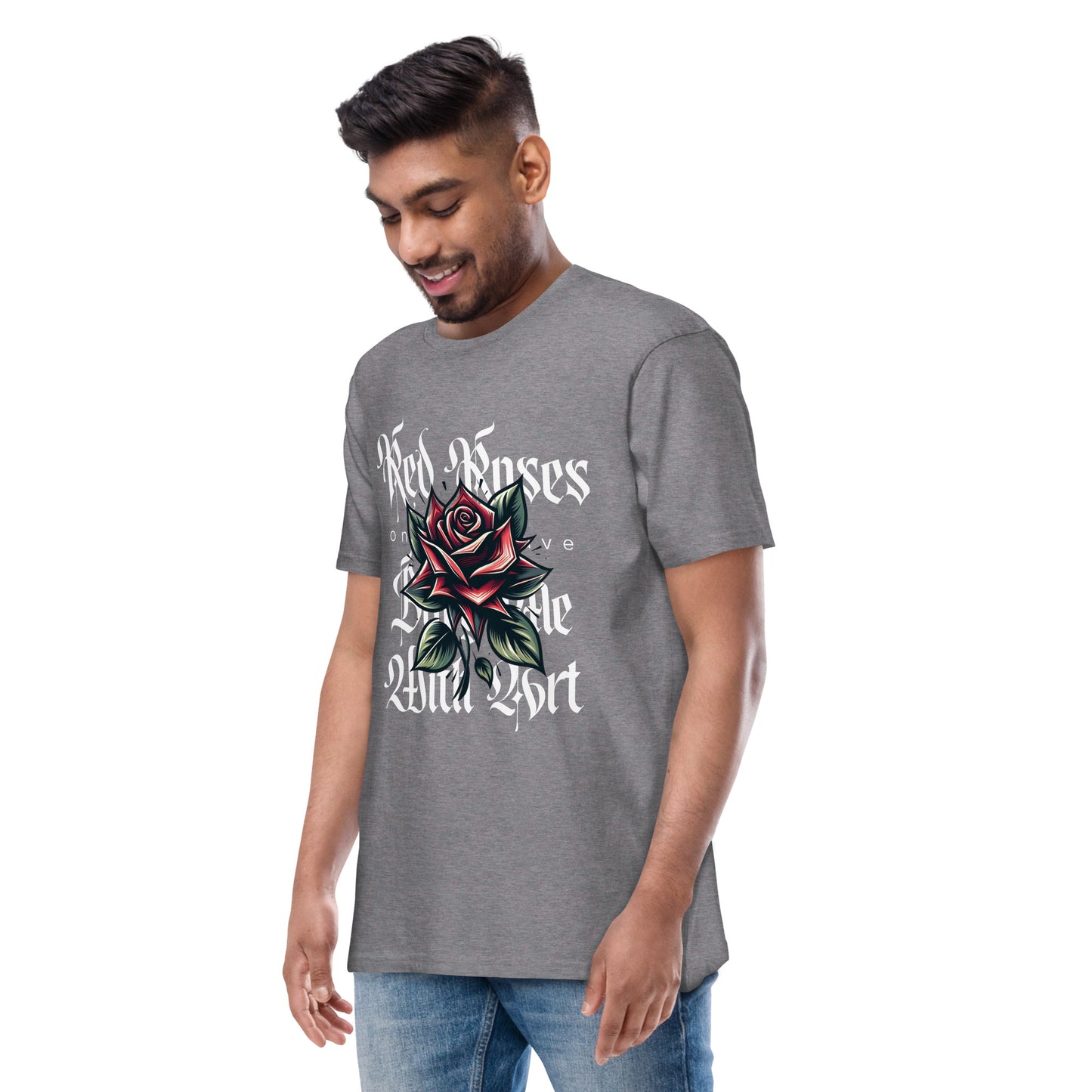 RED ROSES heavyweight tee