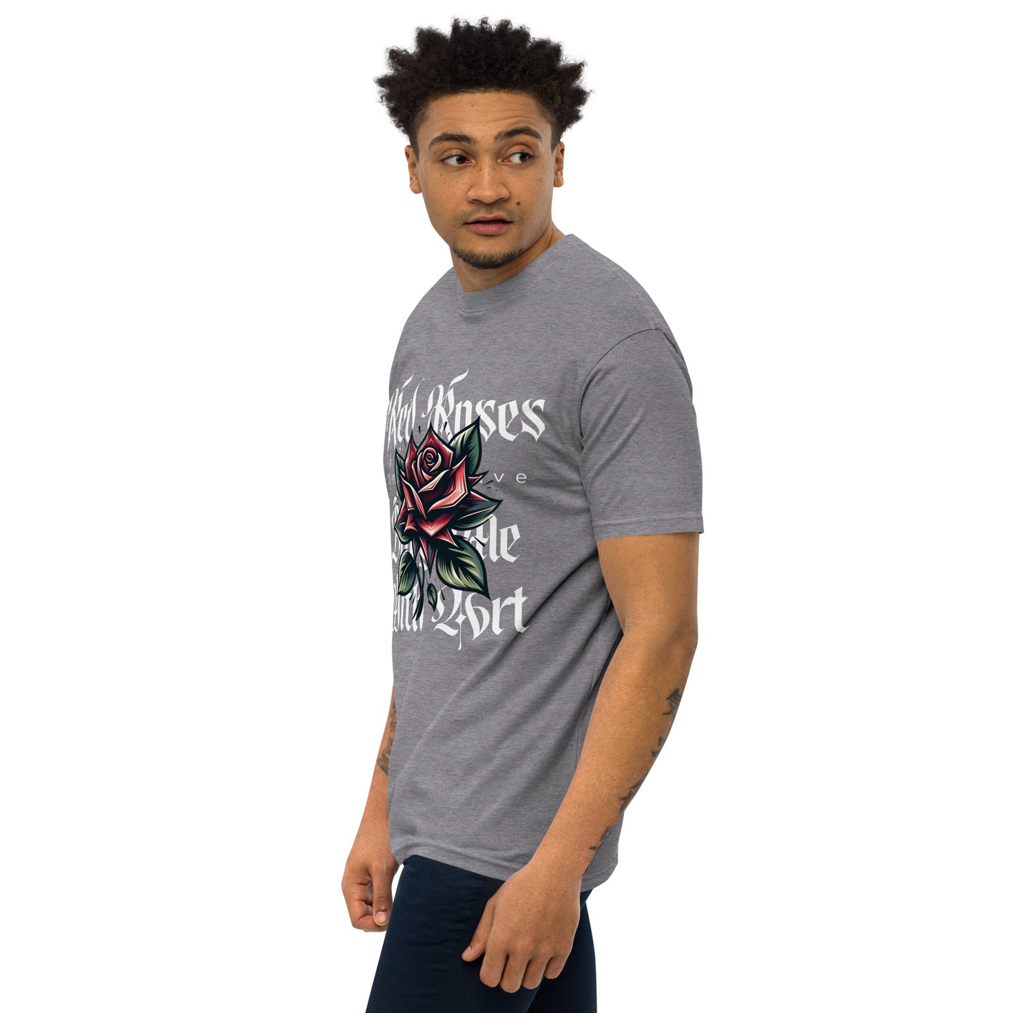 RED ROSES heavyweight tee