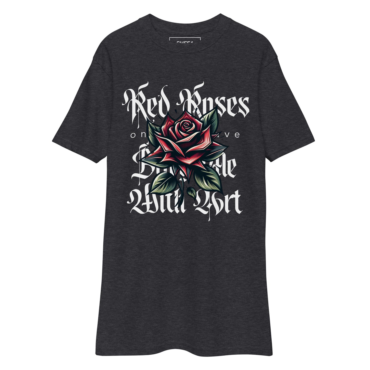 RED ROSES heavyweight tee