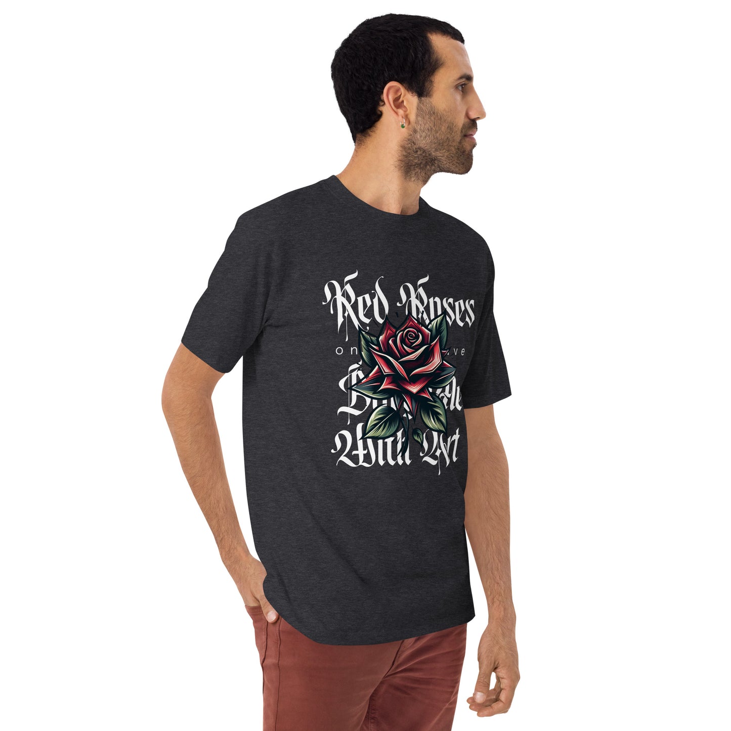 RED ROSES heavyweight tee
