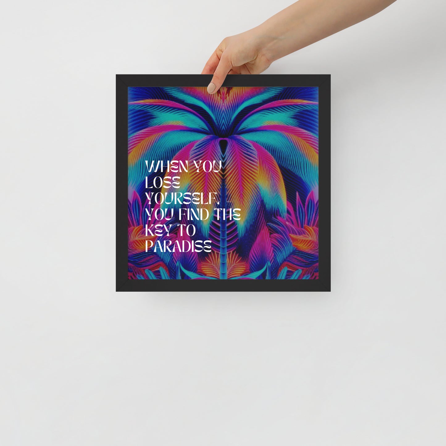 LOSE YOURSELF Framed photo paper poster