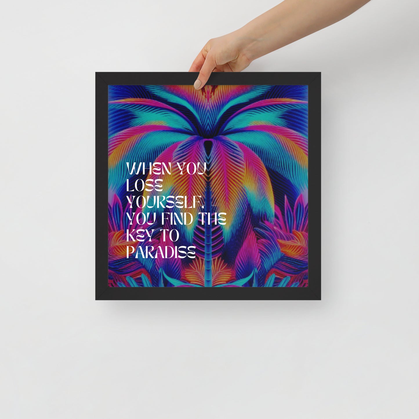 LOSE YOURSELF Framed photo paper poster