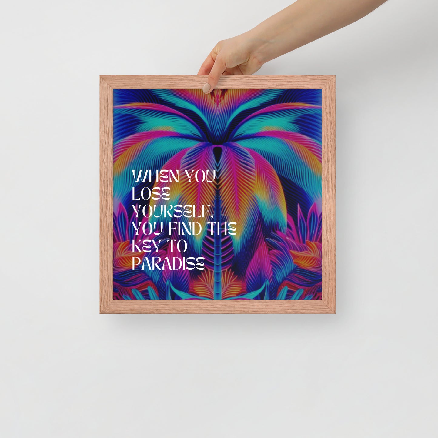 LOSE YOURSELF Framed photo paper poster