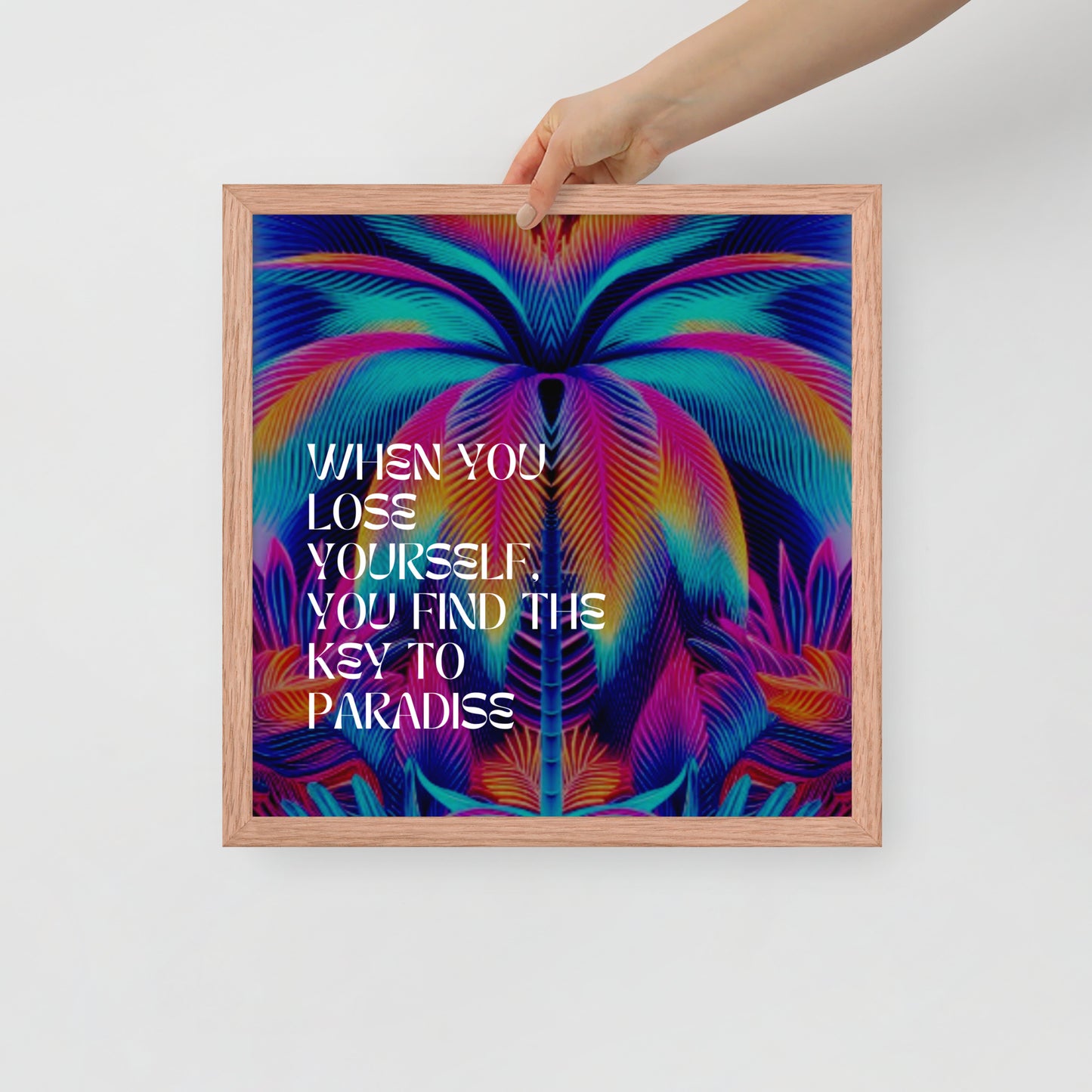 LOSE YOURSELF Framed photo paper poster