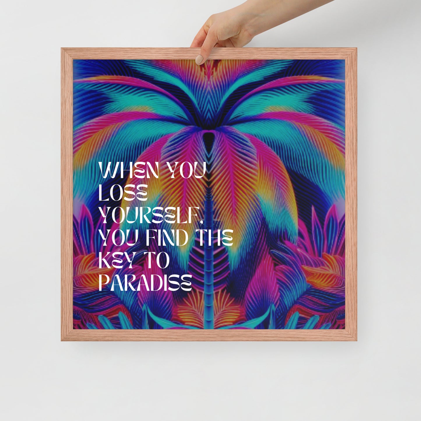 LOSE YOURSELF Framed photo paper poster