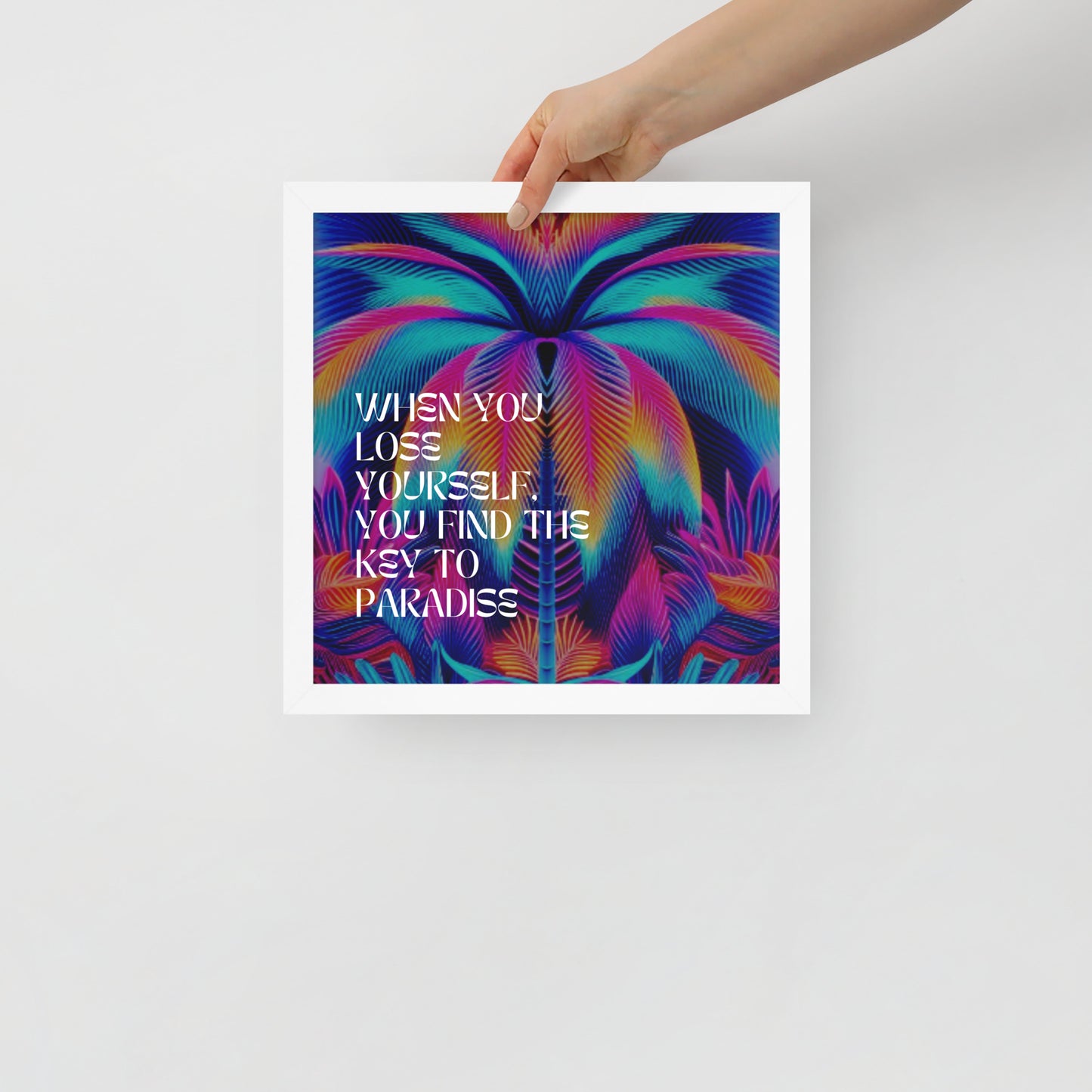 LOSE YOURSELF Framed photo paper poster