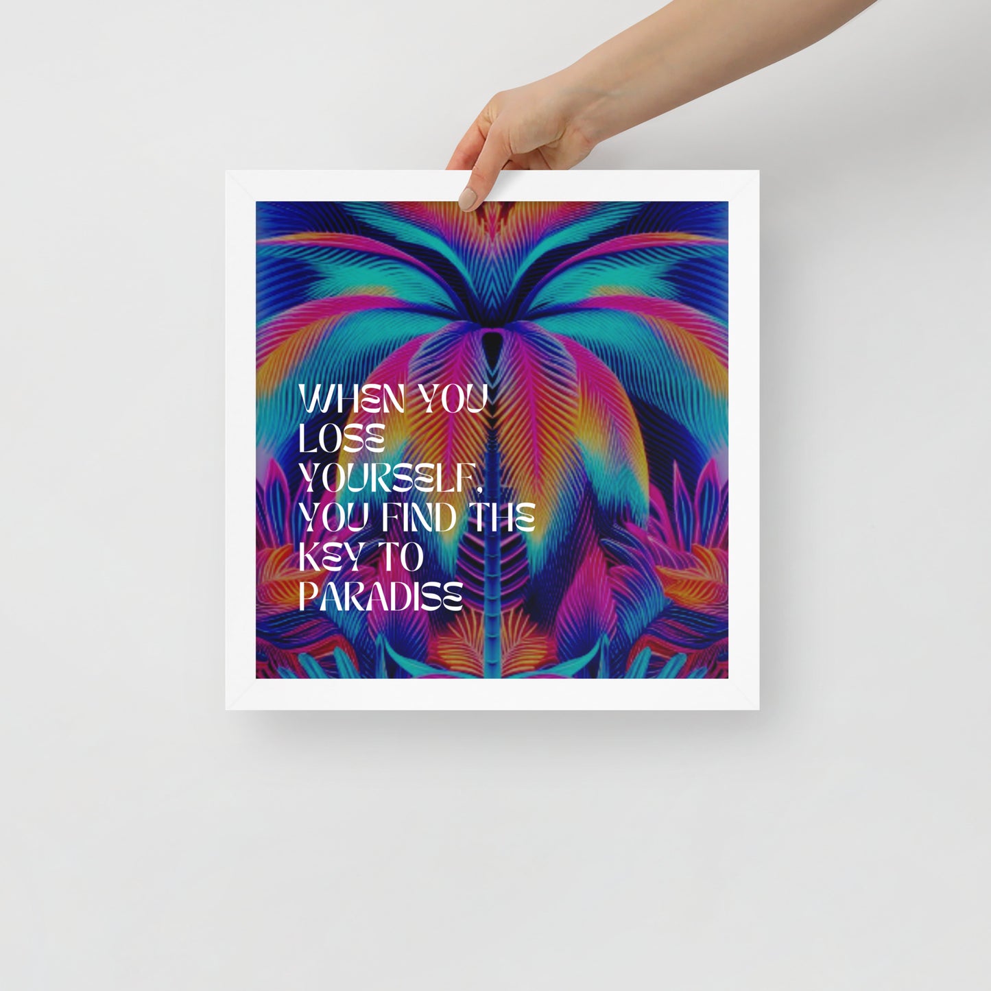 LOSE YOURSELF Framed photo paper poster