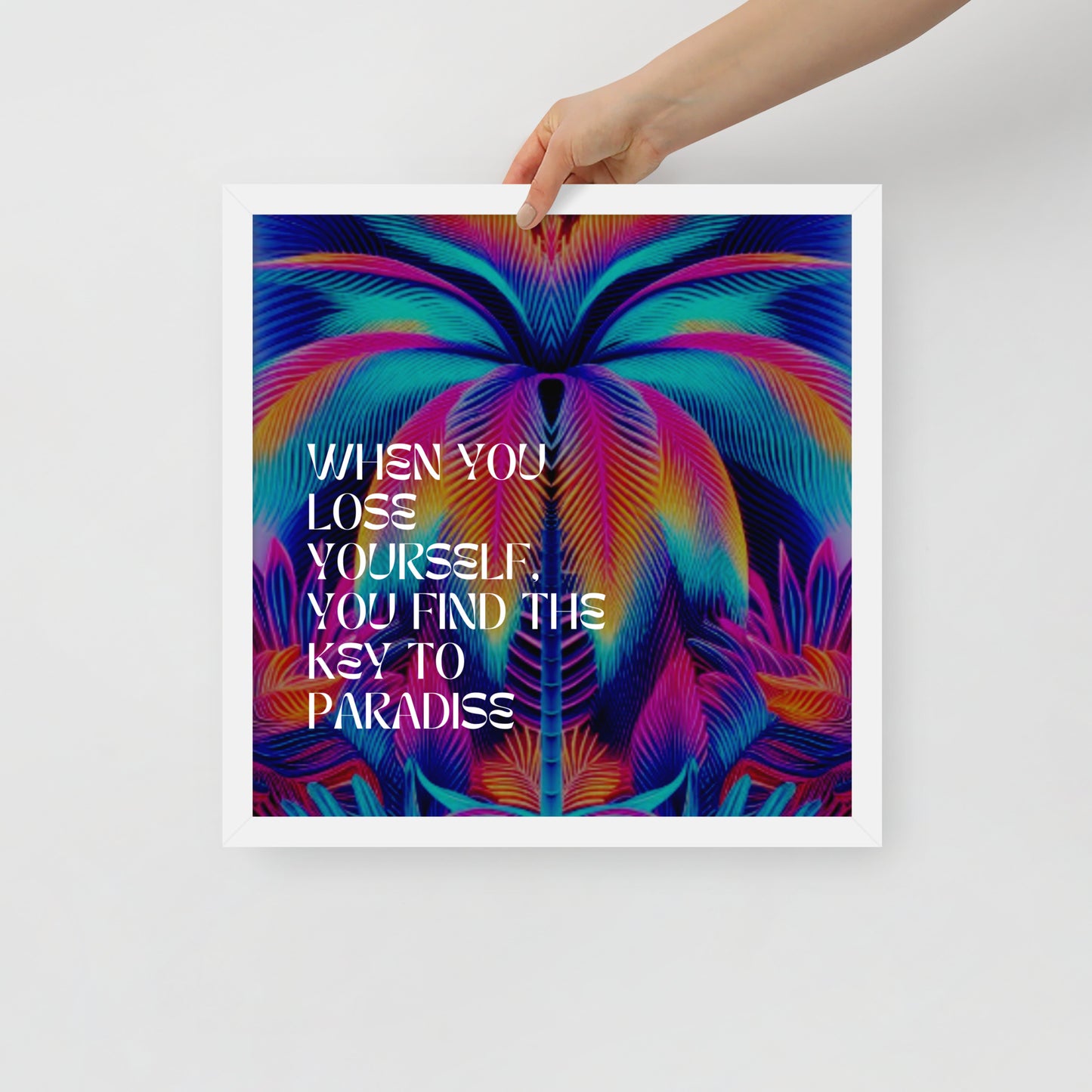 LOSE YOURSELF Framed photo paper poster