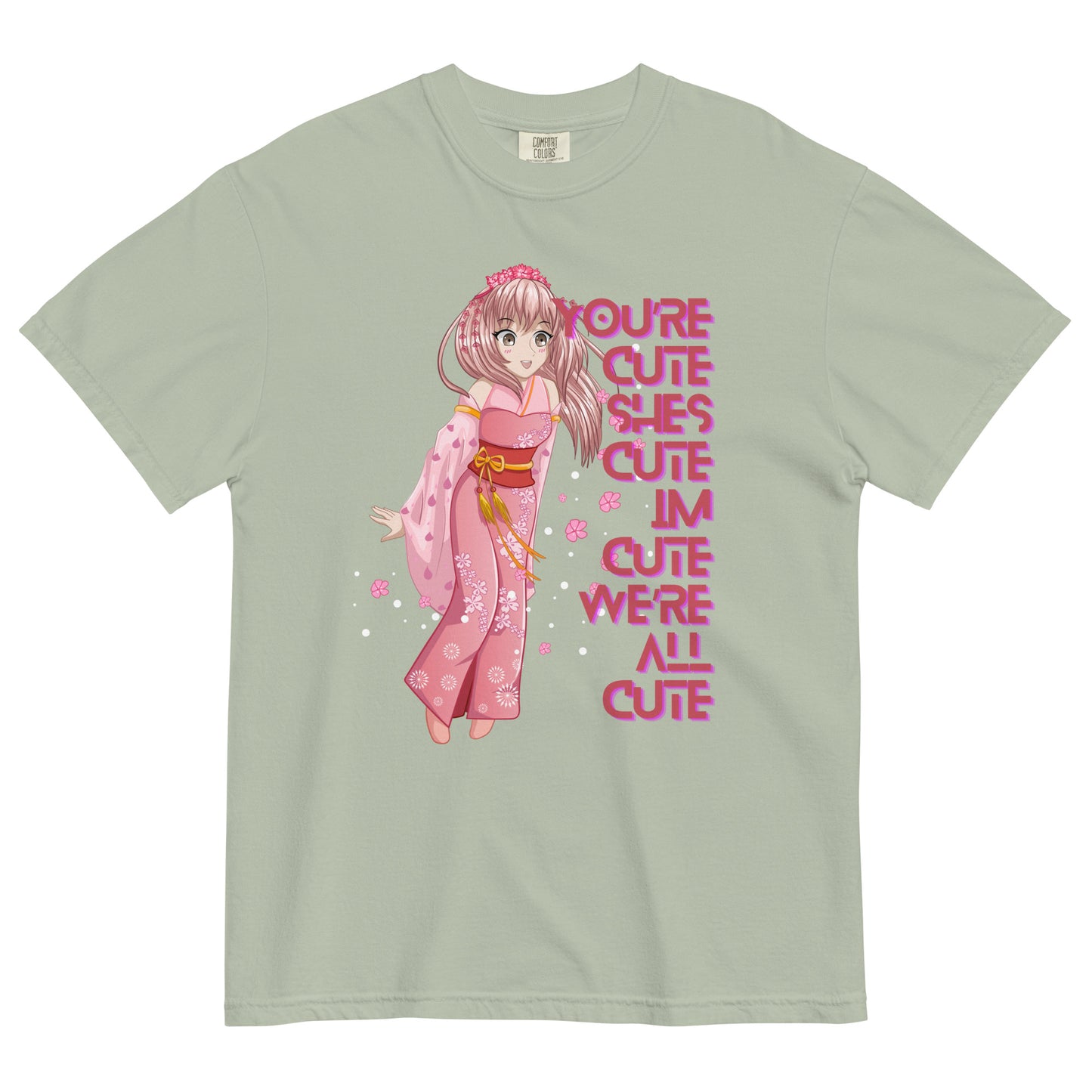 CUTE garment-dyed heavyweight t-shirt