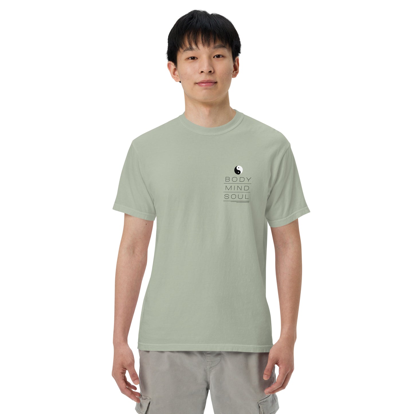 BODY MIND SOUL heavyweight t-shirt (black details)