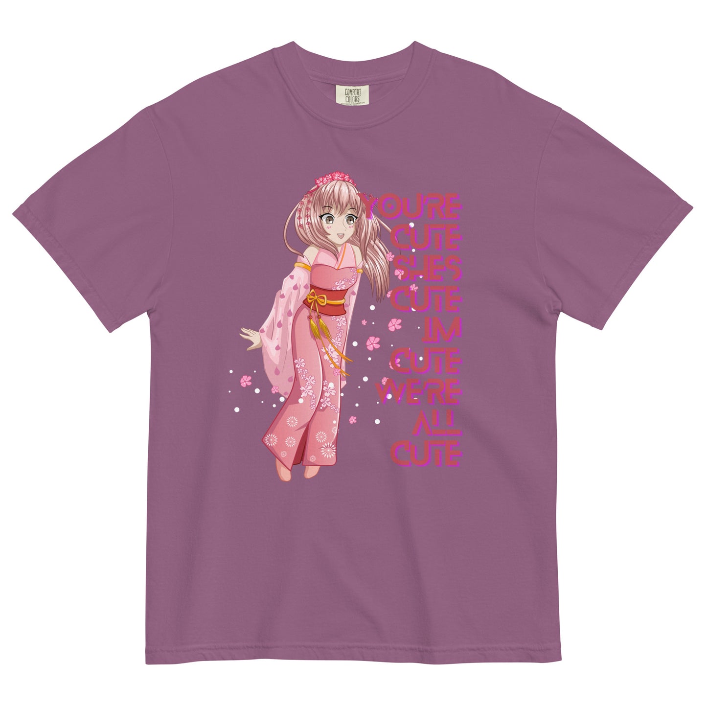 CUTE garment-dyed heavyweight t-shirt