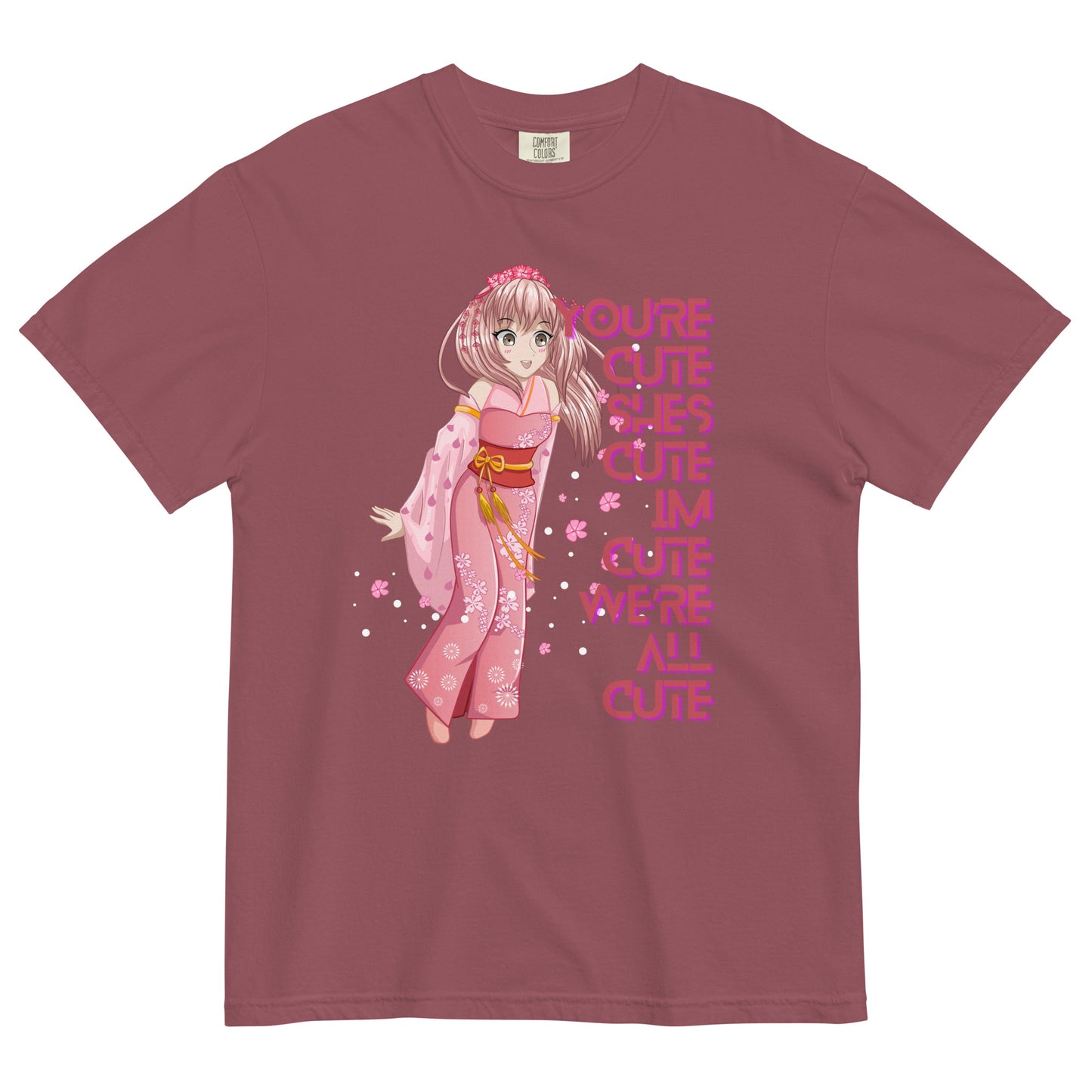 CUTE garment-dyed heavyweight t-shirt