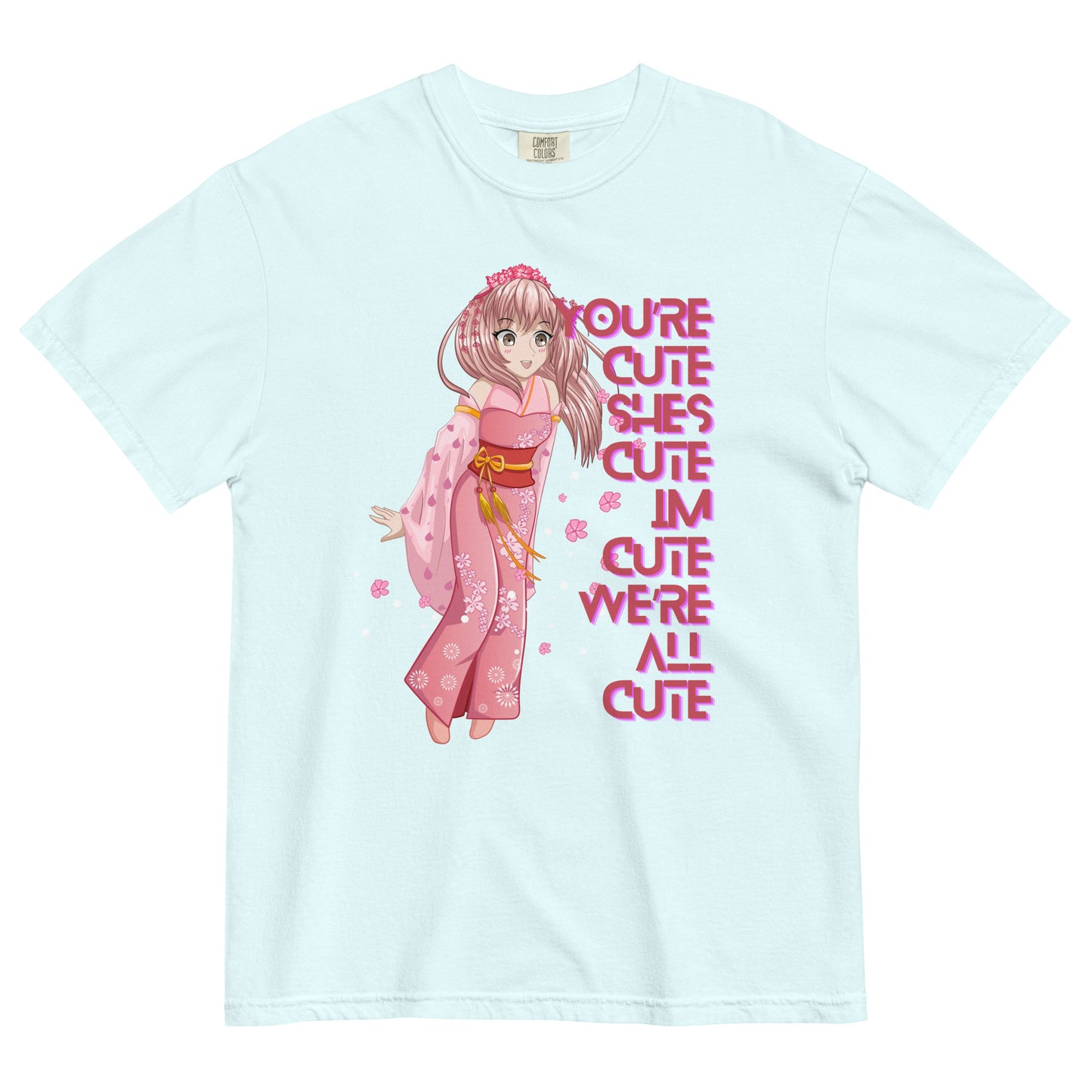 CUTE garment-dyed heavyweight t-shirt