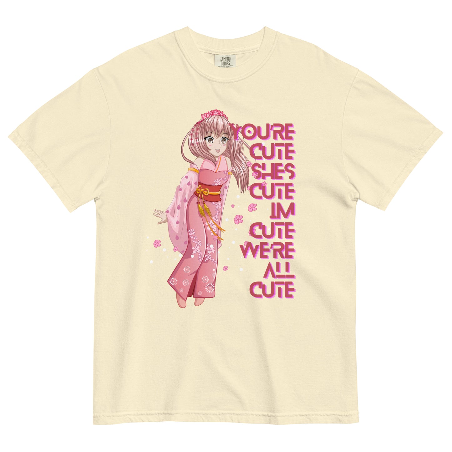 CUTE garment-dyed heavyweight t-shirt