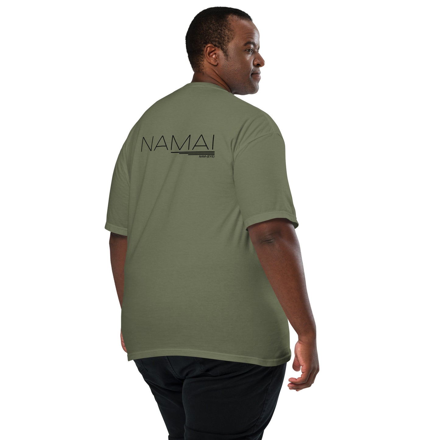 BODY MIND SOUL heavyweight t-shirt (black details)