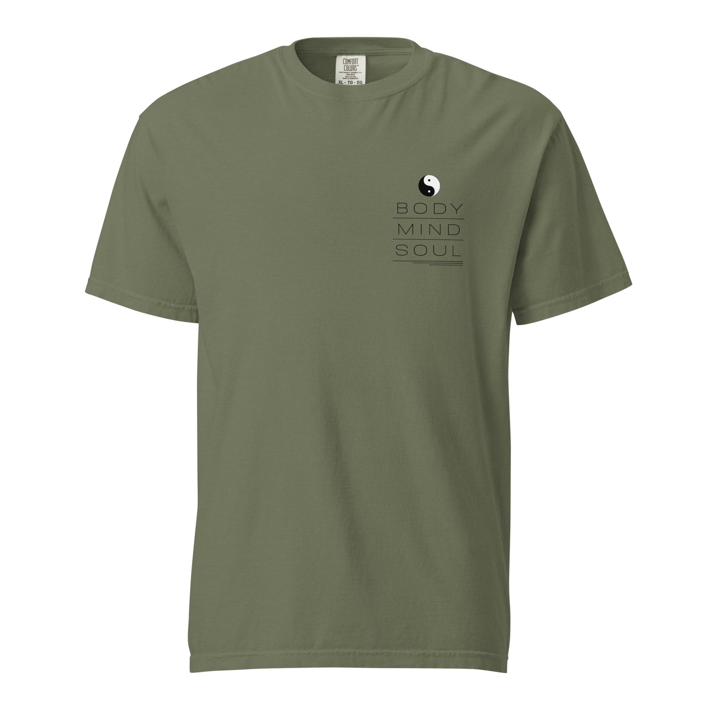 BODY MIND SOUL heavyweight t-shirt (black details)