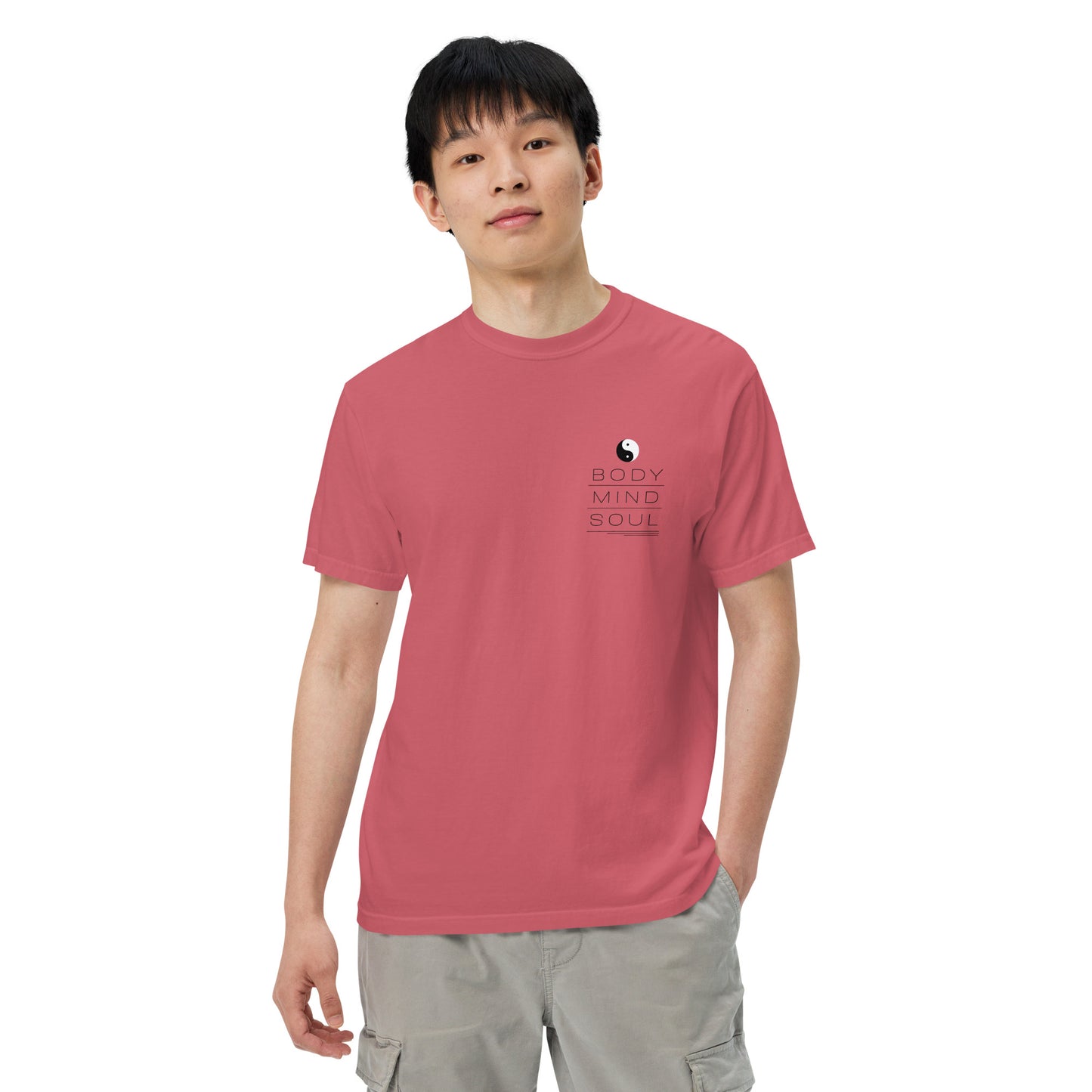 BODY MIND SOUL heavyweight t-shirt (black details)