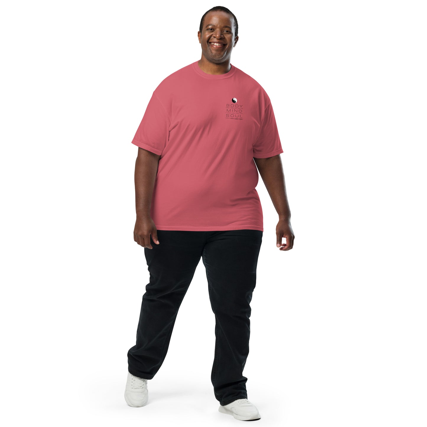 BODY MIND SOUL heavyweight t-shirt (black details)