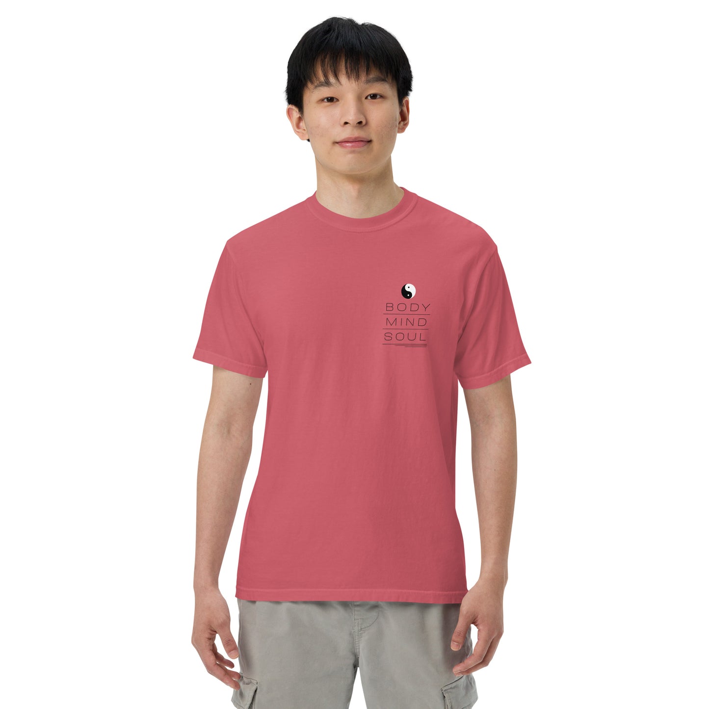 BODY MIND SOUL heavyweight t-shirt (black details)