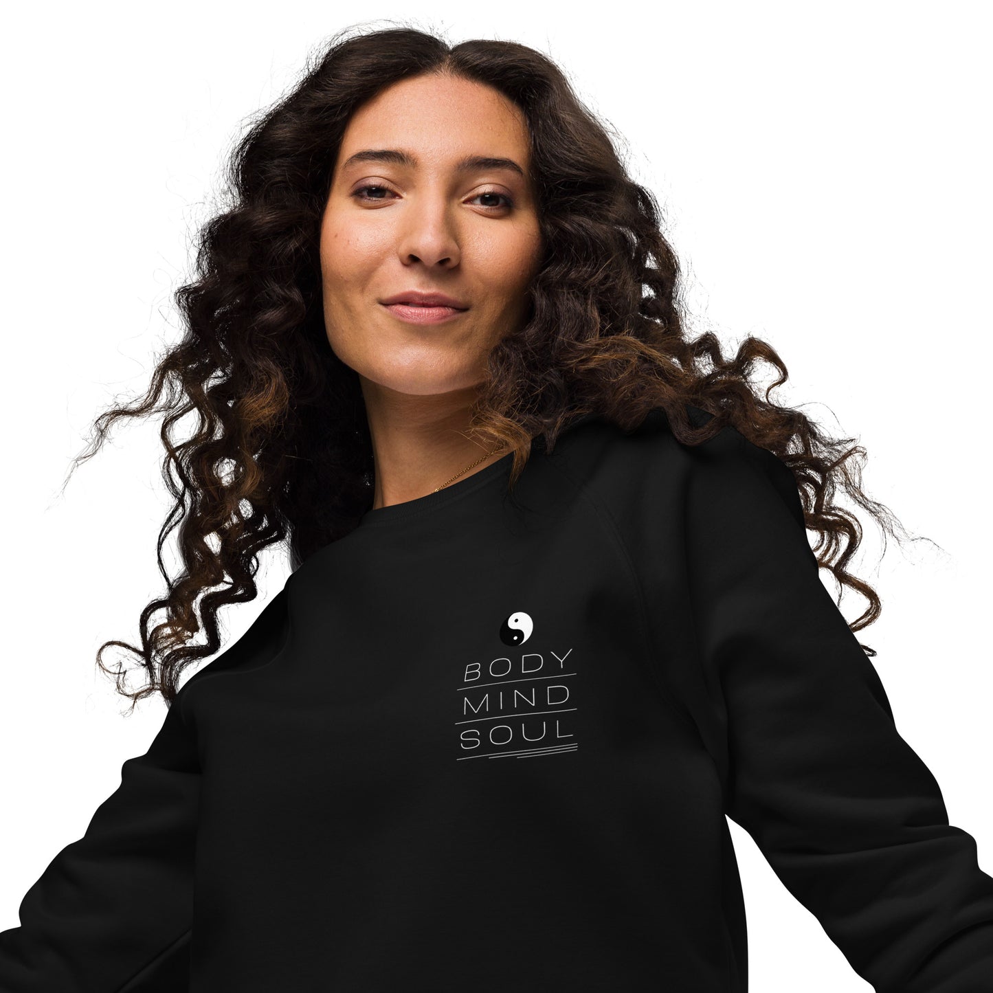 BODY MIND SOUL sweatshirt (white details)