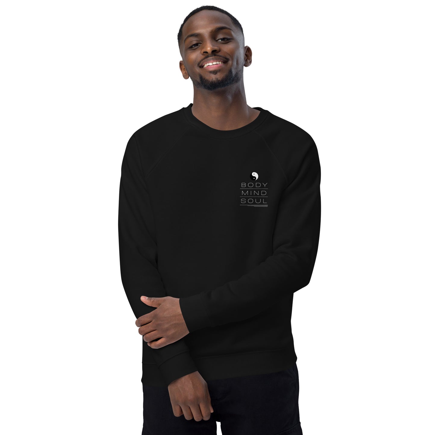 BODY MIND SOUL sweatshirt (white details)