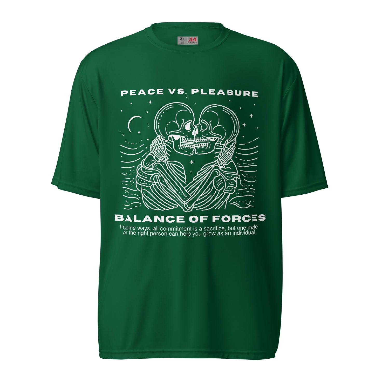 PEACE VS. PLEASURE Performance Crew Neck T-Shirt