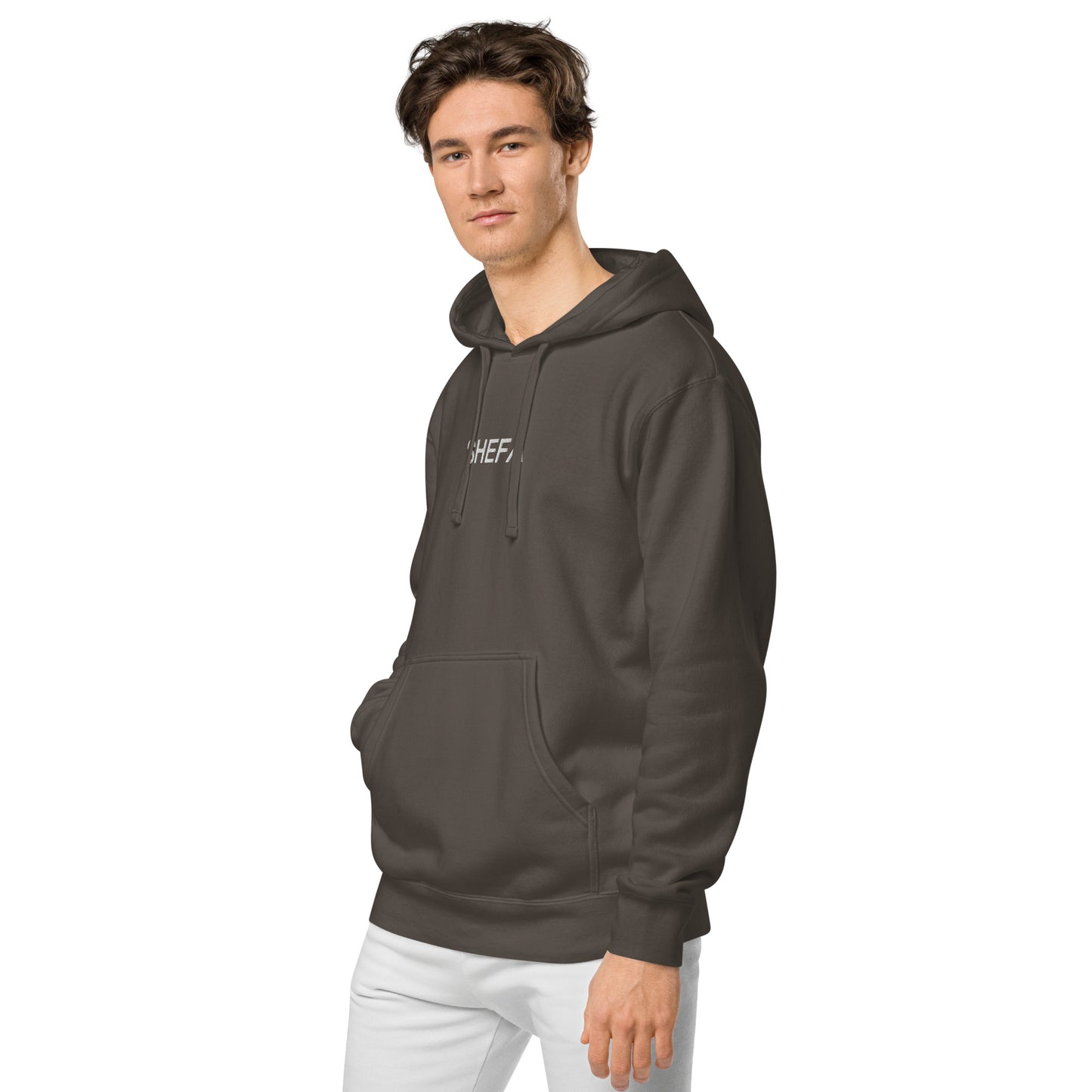 SHEFA pigment-dyed hoodie
