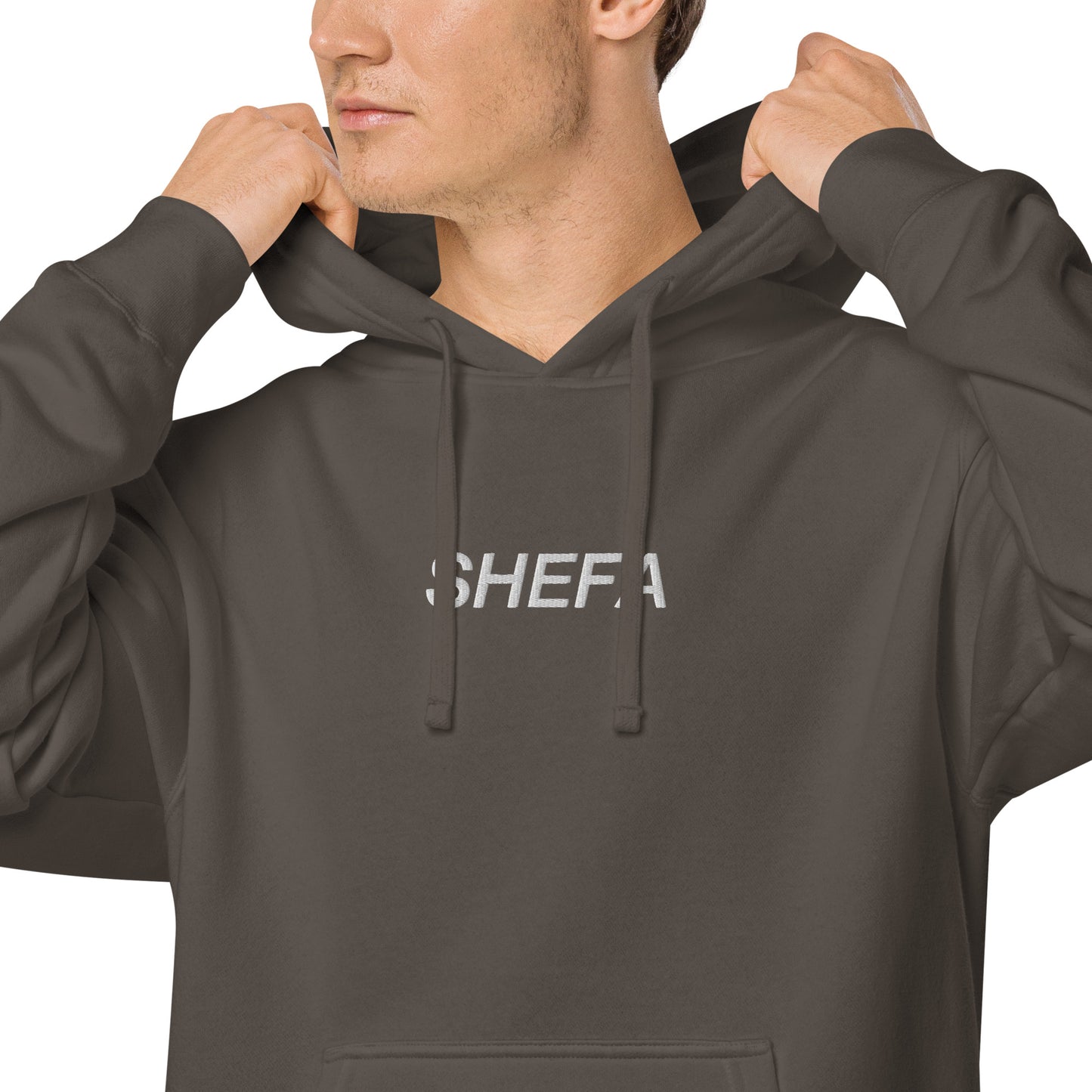 SHEFA pigment-dyed hoodie