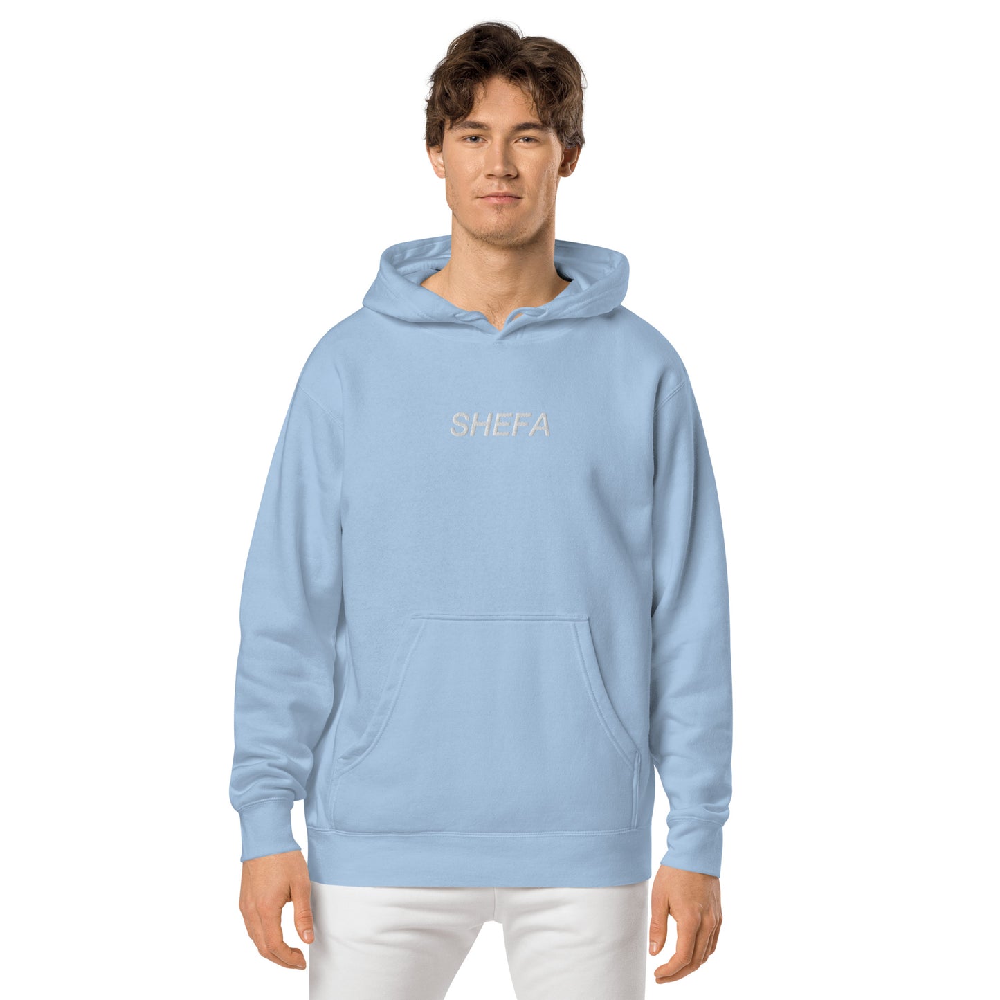 SHEFA pigment-dyed hoodie