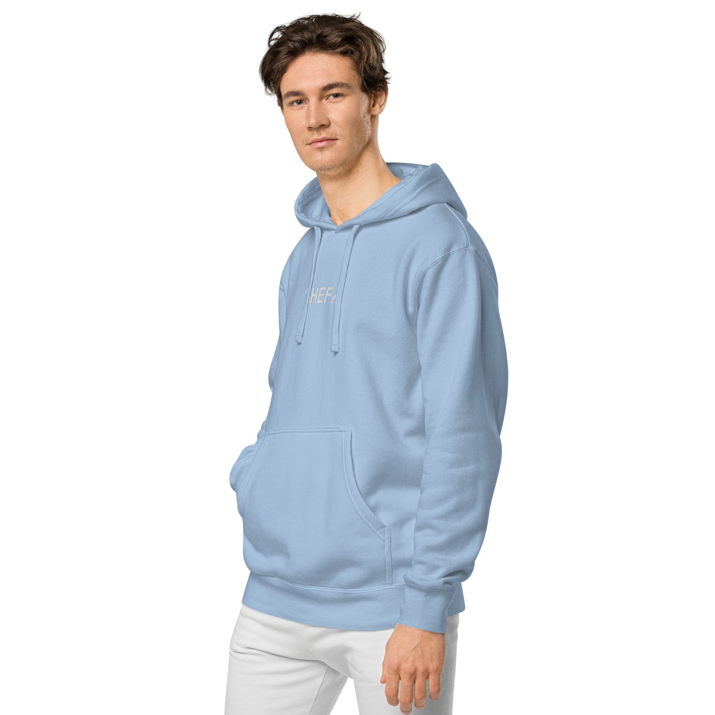 SHEFA pigment-dyed hoodie