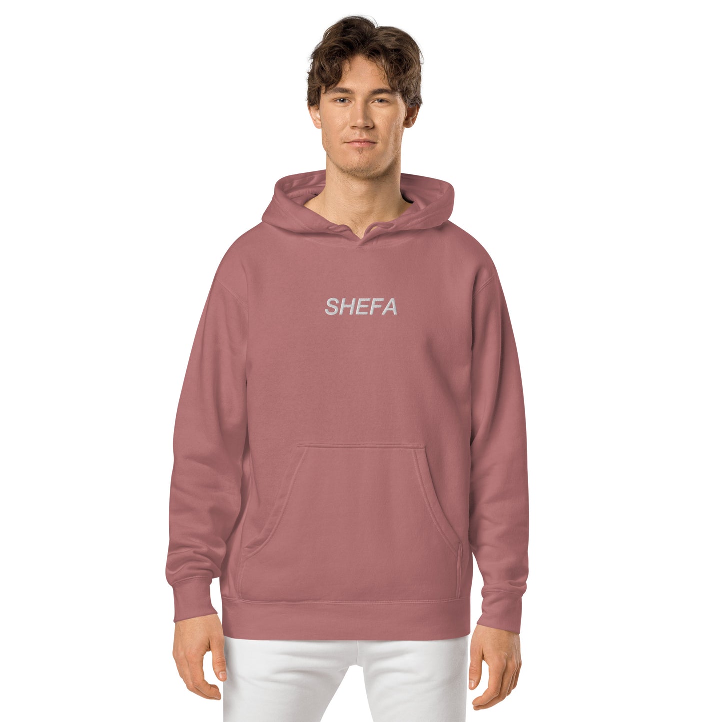 SHEFA pigment-dyed hoodie