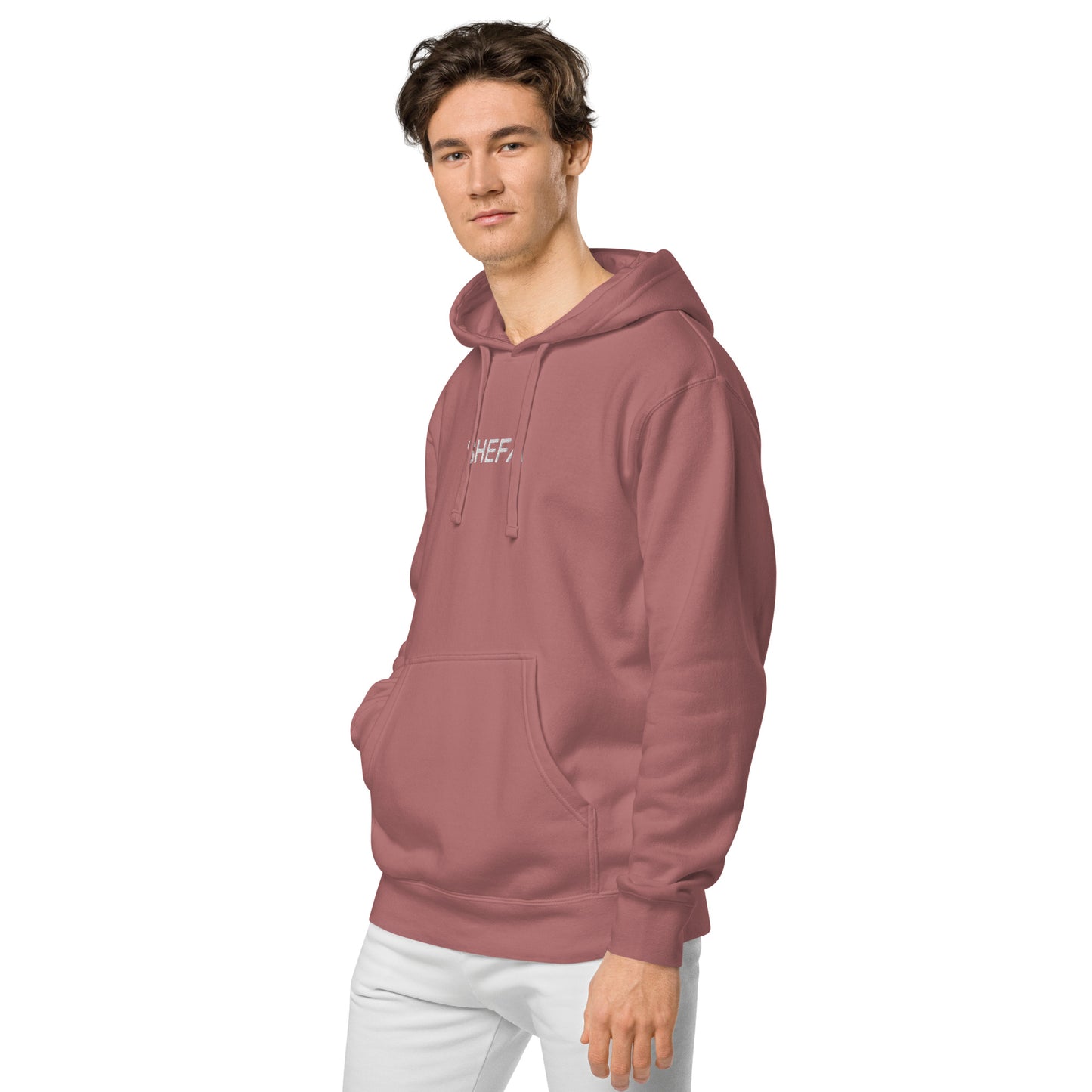 SHEFA pigment-dyed hoodie