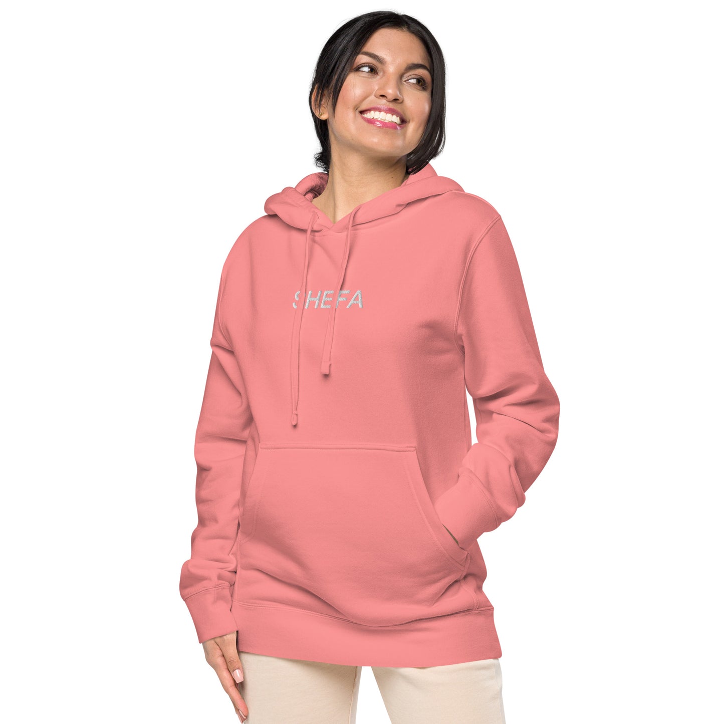 SHEFA pigment-dyed hoodie