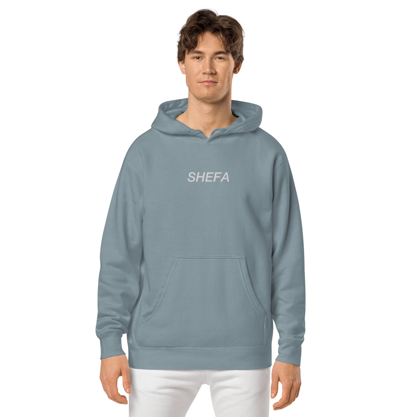 SHEFA pigment-dyed hoodie