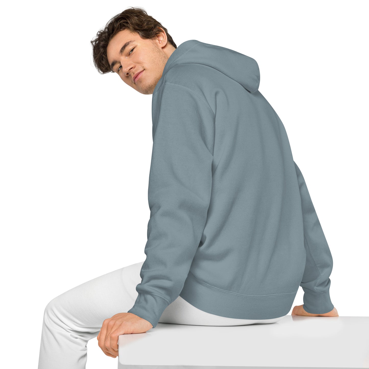 SHEFA pigment-dyed hoodie
