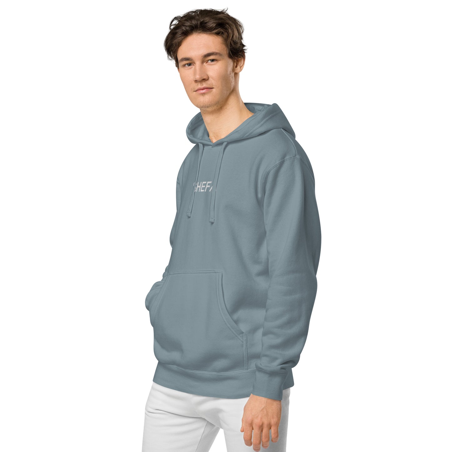 SHEFA pigment-dyed hoodie