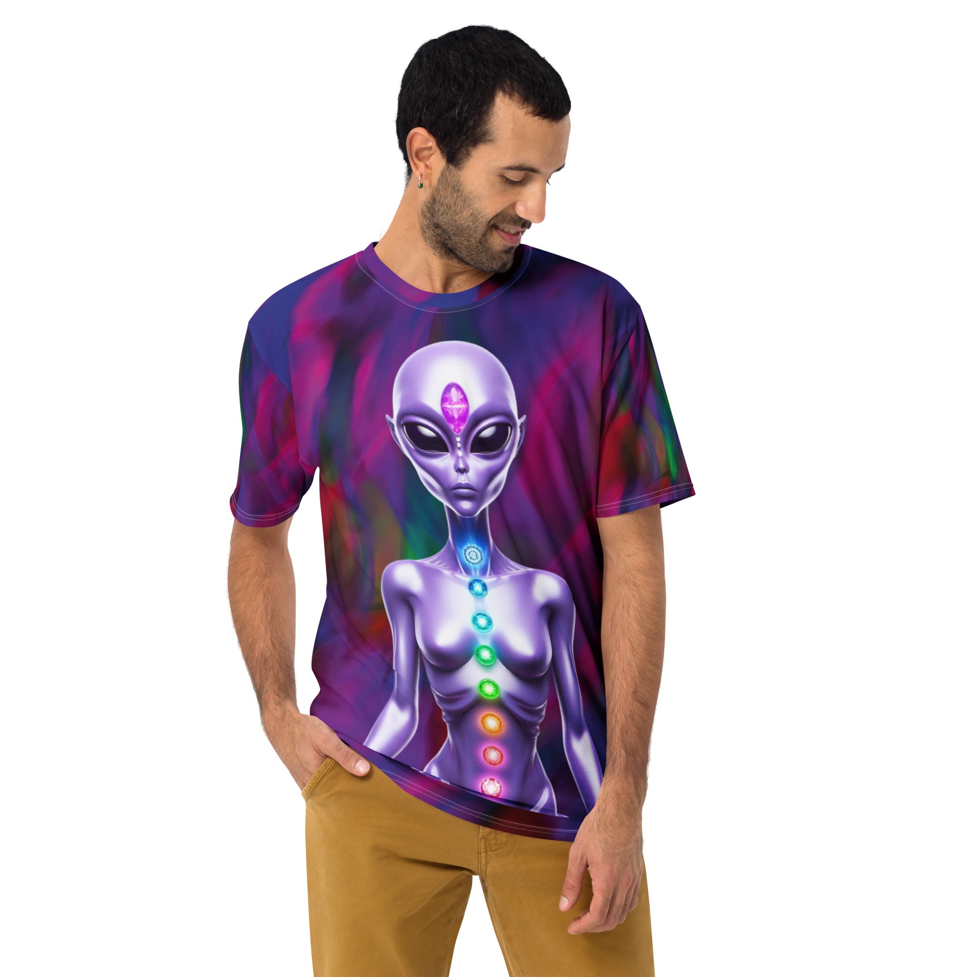 Trippy Chakra Alien Tee – Shefa Design Co.