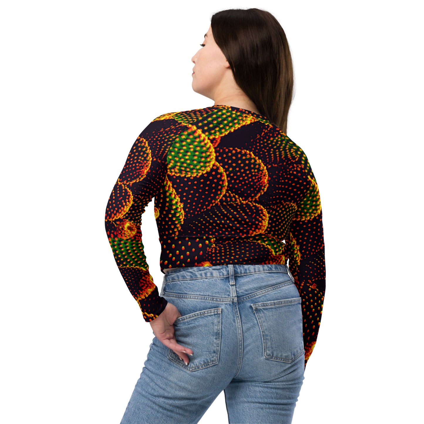 TEMPE Recycled long-sleeve crop top