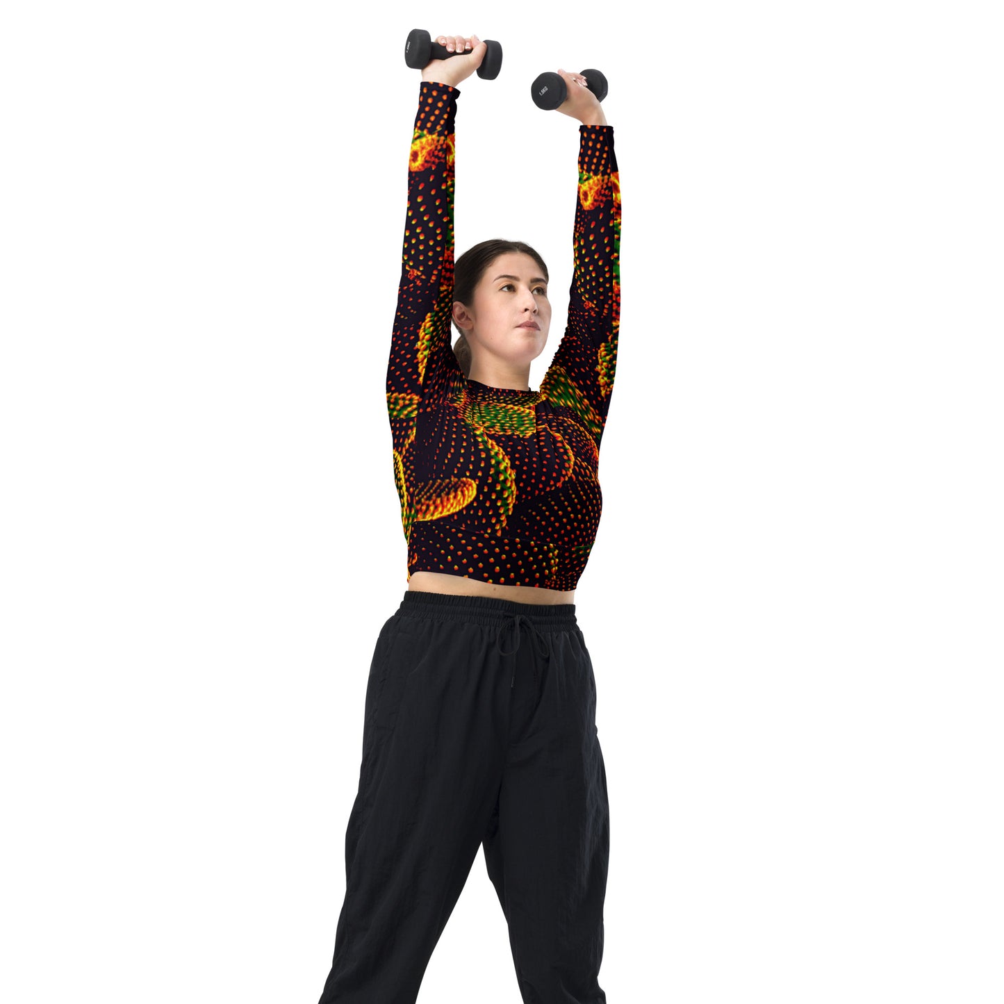 TEMPE Recycled long-sleeve crop top