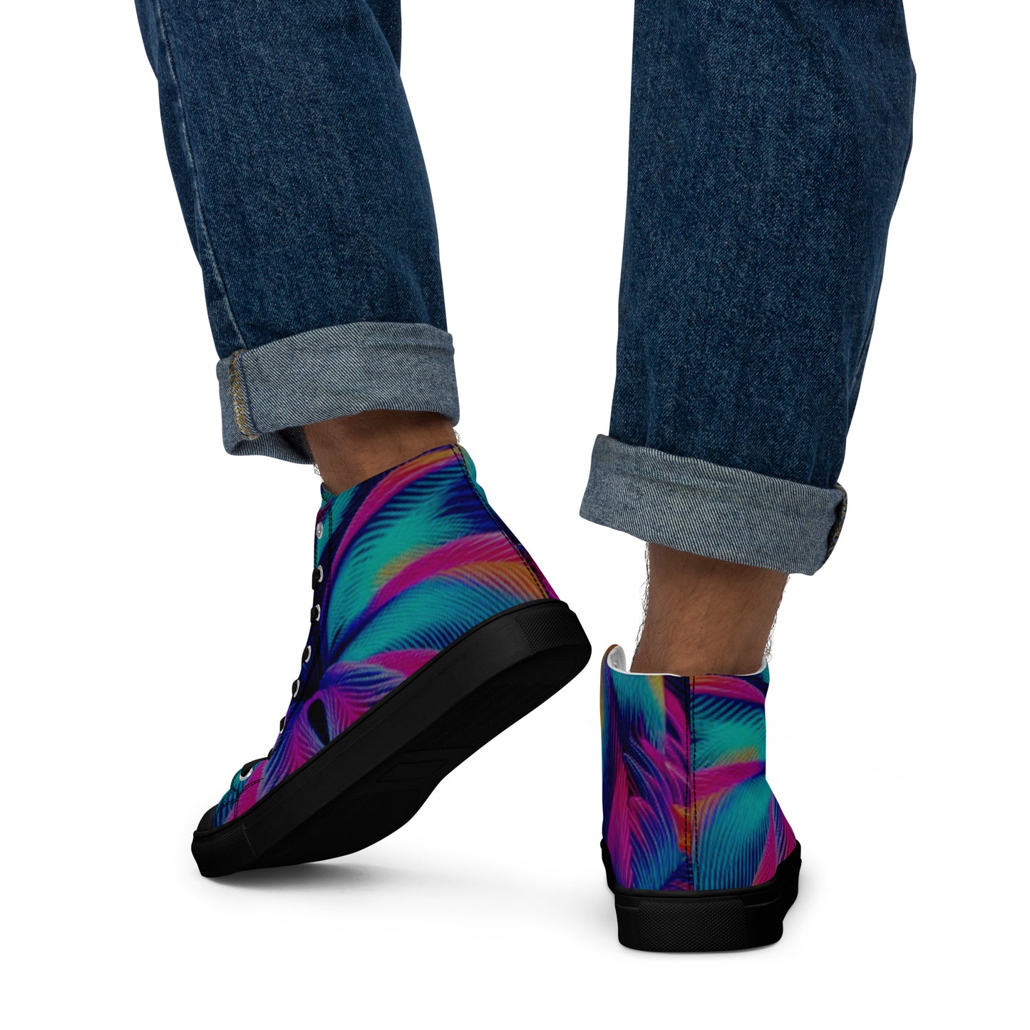 LOSE YOURSELF high top canvas shoes