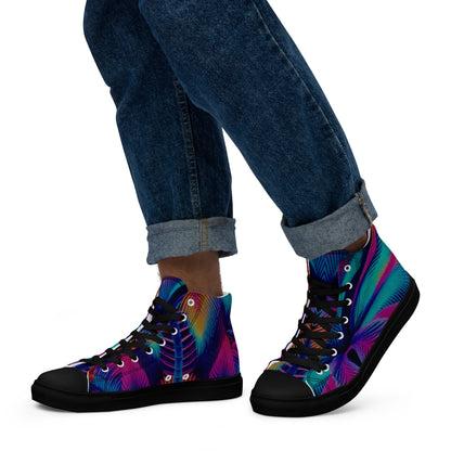 LOSE YOURSELF high top canvas shoes