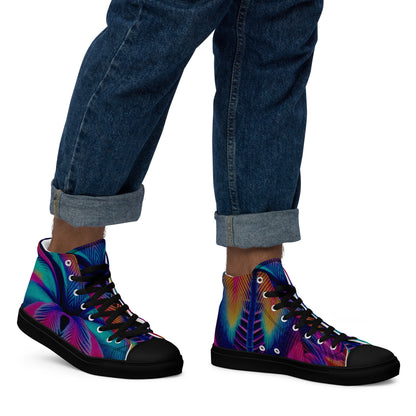 LOSE YOURSELF high top canvas shoes