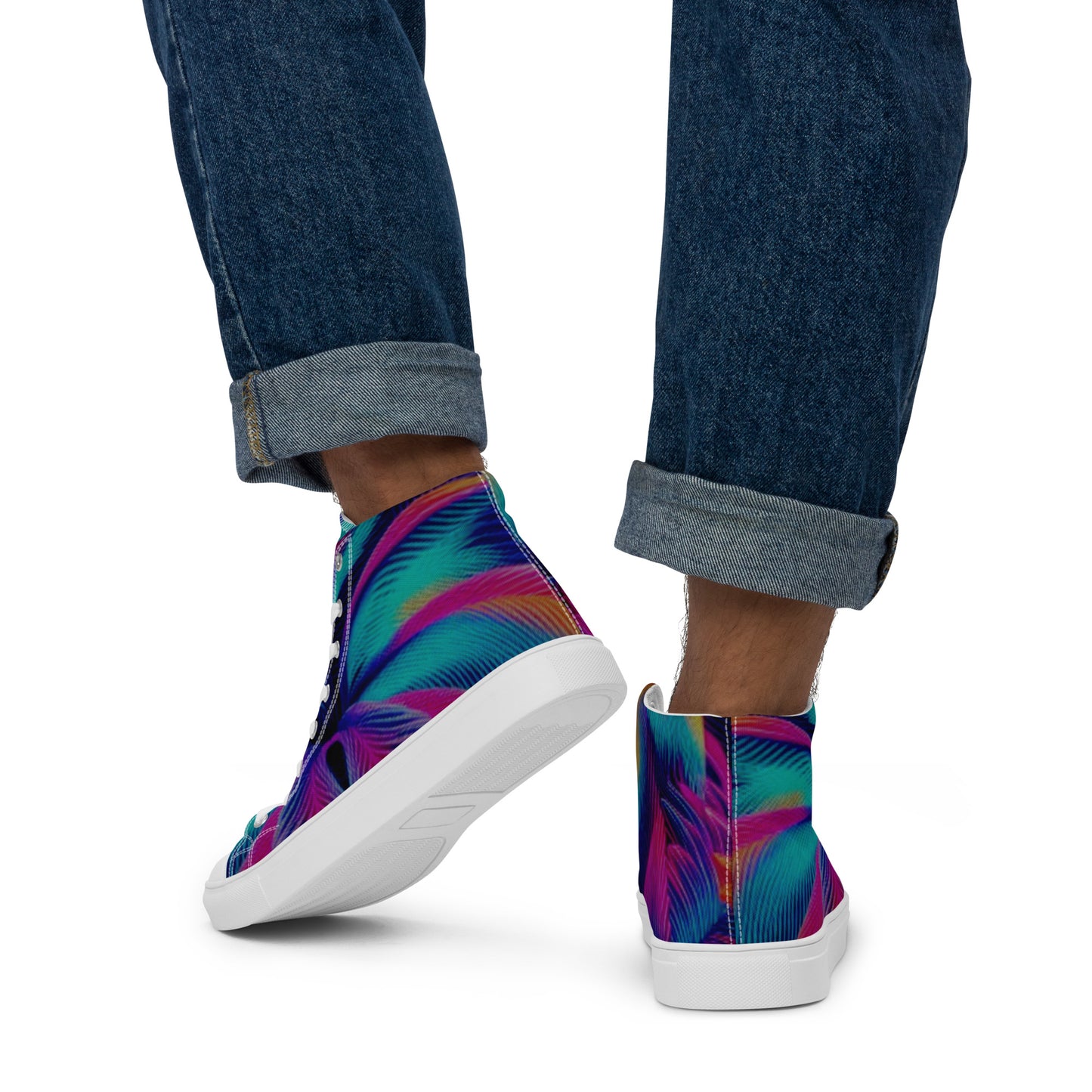 LOSE YOURSELF high top canvas shoes