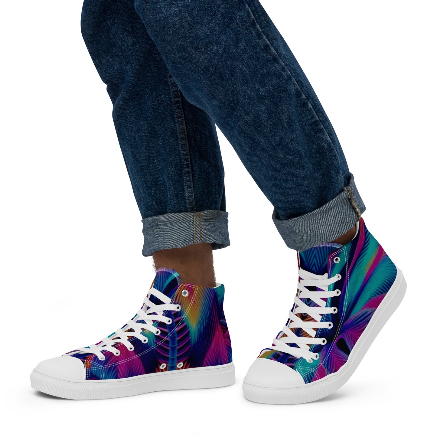 LOSE YOURSELF high top canvas shoes